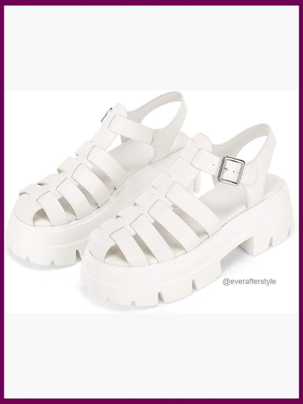 Platform Chunky Heels Sandals Gladiator Ankle Strap Lug Sole Fisherman Y2K Shoes